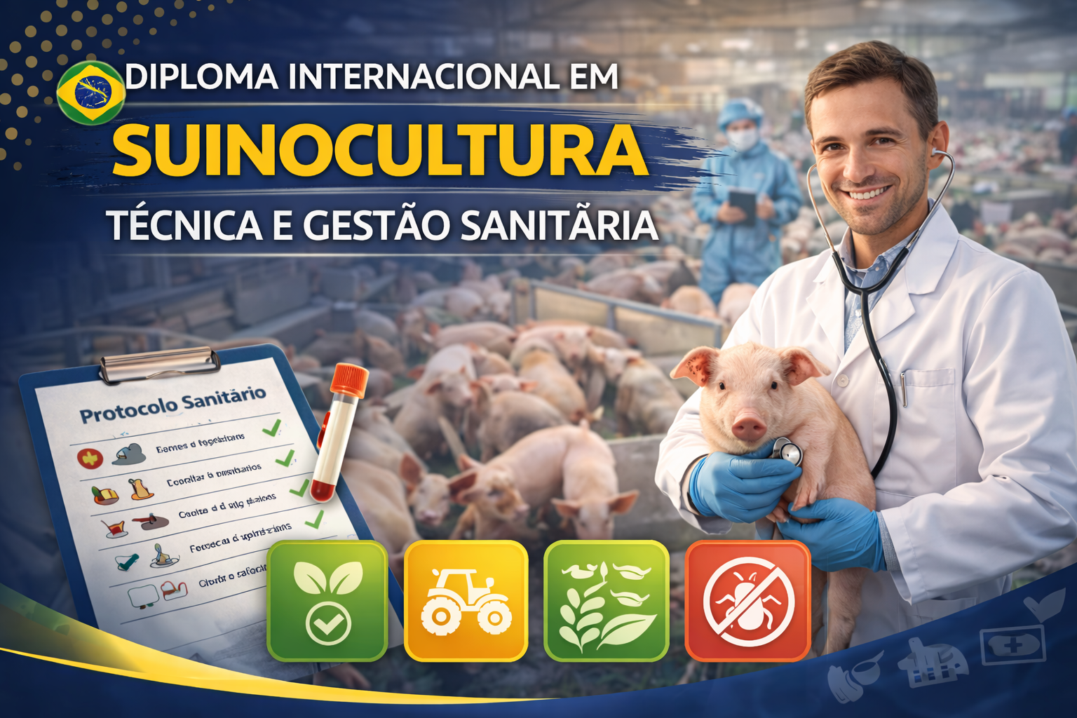 DIPLOMA INTERNACIONAL EM SUINOCULTURA TÉCNICA E GESTÃO SANITÁRIA